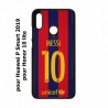 Coque noire pour Honor 10 Lite maillot 10 Lionel Messi FC Barcelone Foot