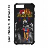 Coque noire pour IPHONE 7 PLUS/8 PLUS Lionel Messi FC Barcelone Foot