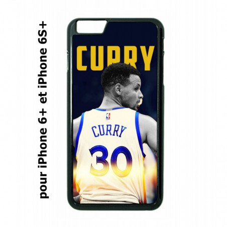 Coque noire pour IPHONE 6 PLUS/6S PLUS Stephen Curry Golden State Warriors Basket 30