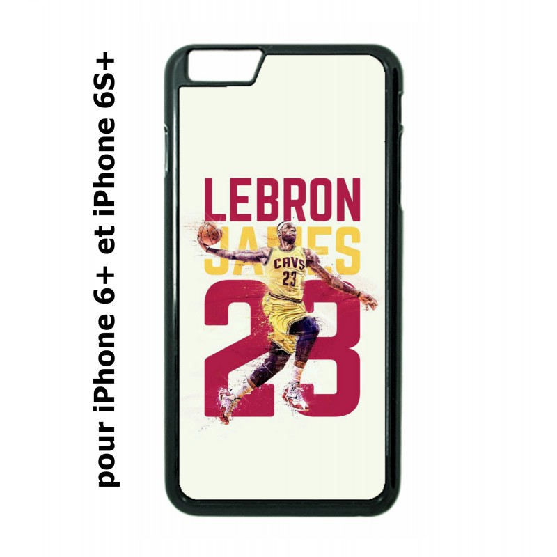 Coque noire pour IPHONE 6 PLUS/6S PLUS star Basket Lebron James Cavaliers de Cleveland 23