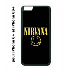 Coque noire pour IPHONE 6 PLUS/6S PLUS Nirvana Musique