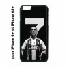 Coque noire pour IPHONE 6 PLUS/6S PLUS Ronaldo CR7 Juventus Foot numéro 7