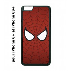 Coque noire pour IPHONE 6 PLUS/6S PLUS les yeux de Spiderman - Spiderman Eyes - toile Spiderman