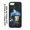 Coque noire pour iPhone 7/8 et iPhone SE 2020 Lionel Messi FC Barcelone Foot