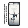 Coque noire pour iPhone 7/8 et iPhone SE 2020 Cristiano Ronaldo club foot Turin Football CR7