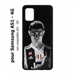 Coque noire pour Samsung Galaxy A51 - 4G Cristiano Ronaldo Club Foot Turin