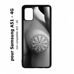 Coque noire pour Samsung Galaxy A51 - 4G coque sexy Cible Fléchettes - coque érotique