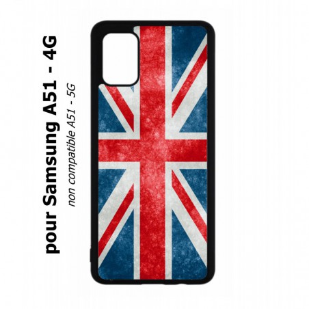 Coque noire pour Samsung Galaxy A51 - 4G Drapeau Royaume uni - United Kingdom Flag