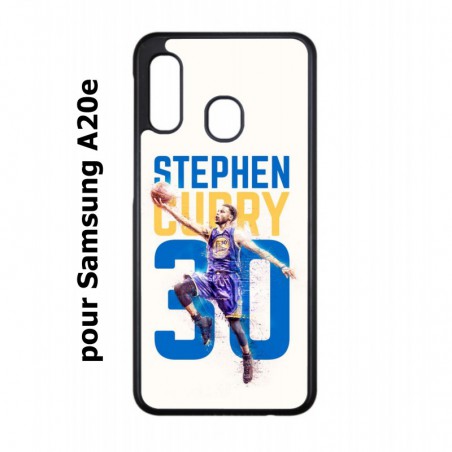 Coque noire pour Samsung Galaxy A20e Stephen Curry Basket NBA Golden State