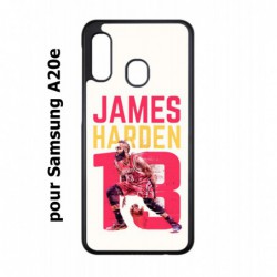 Coque noire pour Samsung Galaxy A20e star Basket James Harden 13 Rockets de Houston
