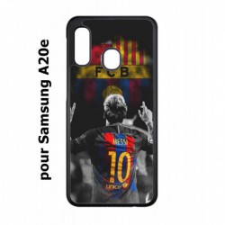 Coque noire pour Samsung Galaxy A20e Lionel Messi FC Barcelone Foot