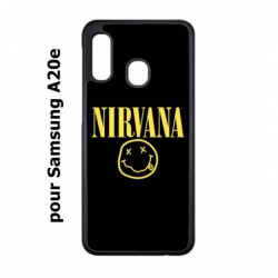 Coque noire pour Samsung Galaxy A20e Nirvana Musique