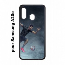 Coque noire pour Samsung Galaxy A20e Cristiano Ronaldo club foot Turin Football course ballon