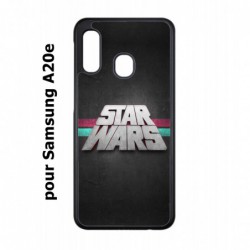 Coque noire pour Samsung Galaxy A20e logo Stars Wars fond gris - légende Star Wars