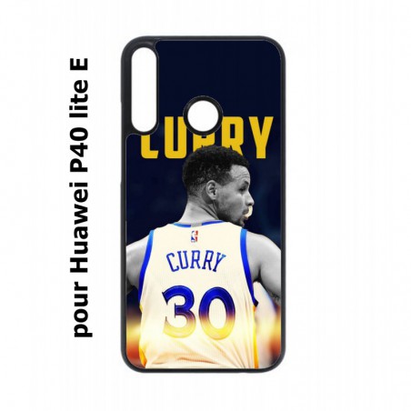 Coque noire pour Huawei P40 Lite E Stephen Curry Golden State Warriors Basket 30