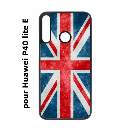 Coque noire pour Huawei P40 Lite E Drapeau Royaume uni - United Kingdom Flag
