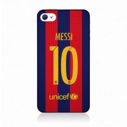 Coque noire pour IPHONE 5C maillot 10 Lionel Messi FC Barcelone Foot