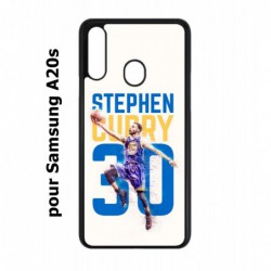 Coque noire pour Samsung Galaxy A20s Stephen Curry Basket NBA Golden State