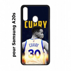 Coque noire pour Samsung Galaxy A20s Stephen Curry Golden State Warriors Basket 30