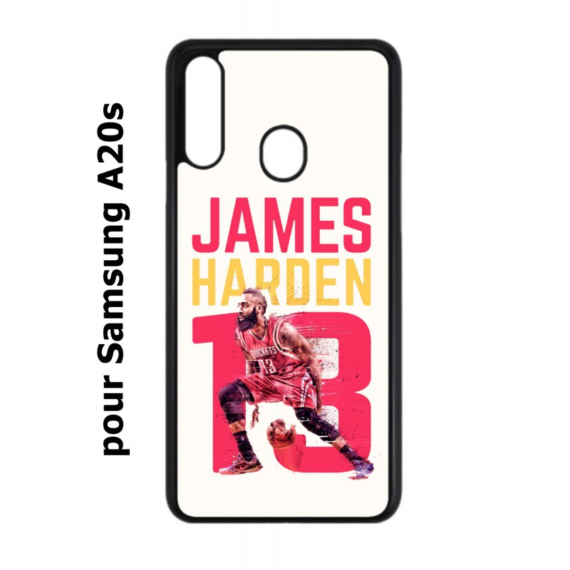 Coque noire pour Samsung Galaxy A20s star Basket James Harden 13 Rockets de Houston