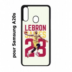 Coque noire pour Samsung Galaxy A20s star Basket Lebron James Cavaliers de Cleveland 23