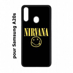 Coque noire pour Samsung Galaxy A20s Nirvana Musique