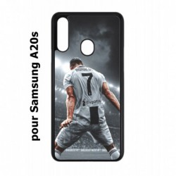 Coque noire pour Samsung Galaxy A20s Cristiano Ronaldo club foot Turin Football stade