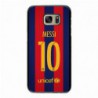 Coque noire pour Samsung i8160 maillot 10 Lionel Messi FC Barcelone Foot