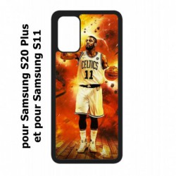 Coque noire pour Samsung Galaxy S20 Plus / S11 star Basket Kyrie Irving 11 Nets de Brooklyn