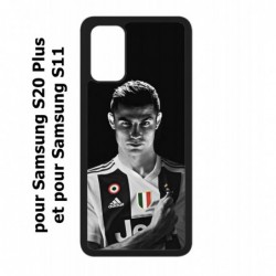 Coque noire pour Samsung Galaxy S20 Plus / S11 Cristiano Ronaldo Club Foot Turin
