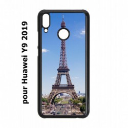 Coque noire pour Huawei Y9 2019 Tour Eiffel Paris France