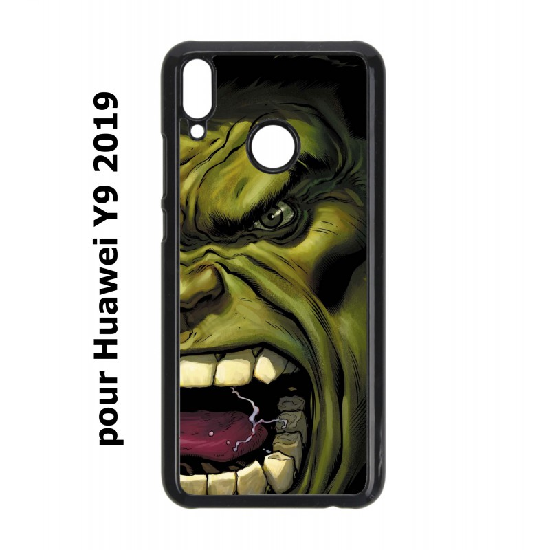 Coque noire pour Huawei Y9 2019 Monstre Vert Hulk Hurlant