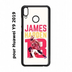 Coque noire pour Huawei Y9 2019 star Basket James Harden 13 Rockets de Houston