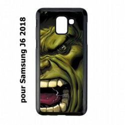 Coque noire pour Samsung Galaxy J6 2018 Monstre Vert Hulk Hurlant