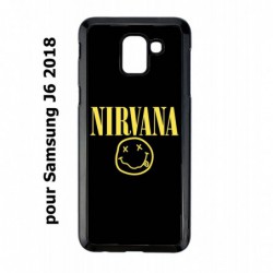 Coque noire pour Samsung Galaxy J6 2018 Nirvana Musique