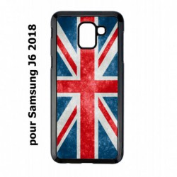 Coque noire pour Samsung Galaxy J6 2018 Drapeau Royaume uni - United Kingdom Flag