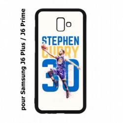 Coque noire pour Samsung Galaxy J6 Plus / J6 Prime Stephen Curry Basket NBA Golden State