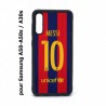 Coque noire pour Samsung Galaxy A50 A50S et A30S maillot 10 Lionel Messi FC Barcelone Foot