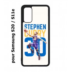 Coque noire pour Samsung Galaxy S20 / S11E Stephen Curry Basket NBA Golden State