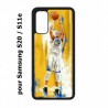 Coque noire pour Samsung Galaxy S20 / S11E Stephen Curry Golden State Warriors Shoot Basket