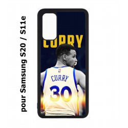 Coque noire pour Samsung Galaxy S20 / S11E Stephen Curry Golden State Warriors Basket 30