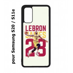 Coque noire pour Samsung Galaxy S20 / S11E star Basket Lebron James Cavaliers de Cleveland 23