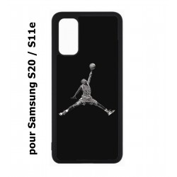 Coque noire pour Samsung Galaxy S20 / S11E Michael Jordan 23 shoot Chicago Bulls Basket