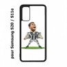 Coque noire pour Samsung Galaxy S20 / S11E Cristiano Ronaldo club foot Turin Football - Ronaldo super héros