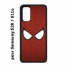Coque noire pour Samsung Galaxy S20 / S11E les yeux de Spiderman - Spiderman Eyes - toile Spiderman