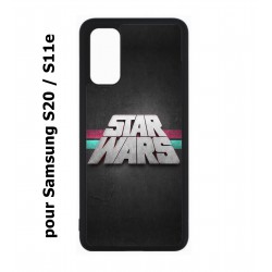 Coque noire pour Samsung Galaxy S20 / S11E logo Stars Wars fond gris - légende Star Wars