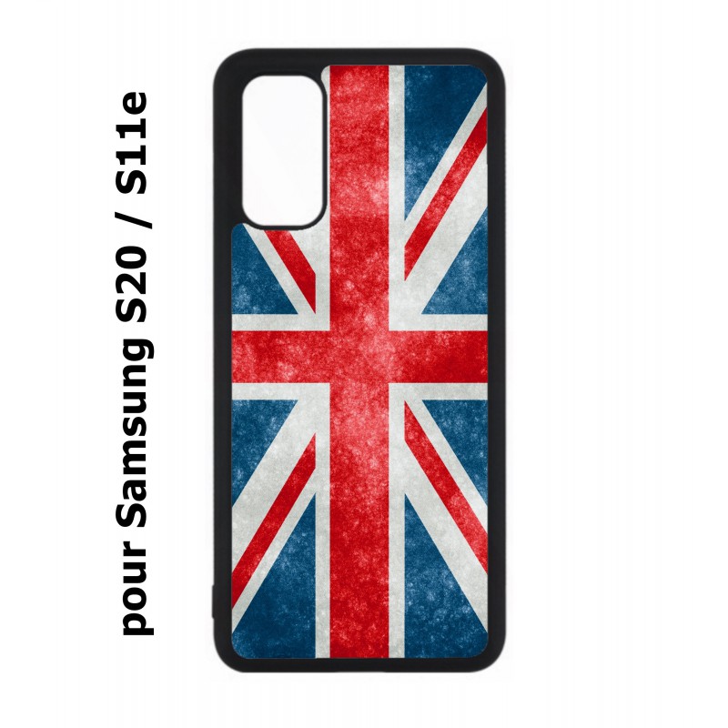 Coque noire pour Samsung Galaxy S20 / S11E Drapeau Royaume uni - United Kingdom Flag