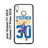 Coque noire pour Huawei Y7 2019 / Y7 Prime 2019 Stephen Curry Basket NBA Golden State