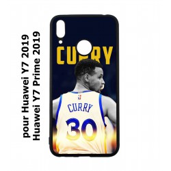 Coque noire pour Huawei Y7 2019 / Y7 Prime 2019 Stephen Curry Golden State Warriors Basket 30