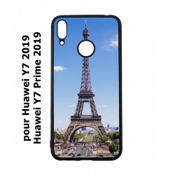 Coque noire pour Huawei Y7 2019 / Y7 Prime 2019 Tour Eiffel Paris France